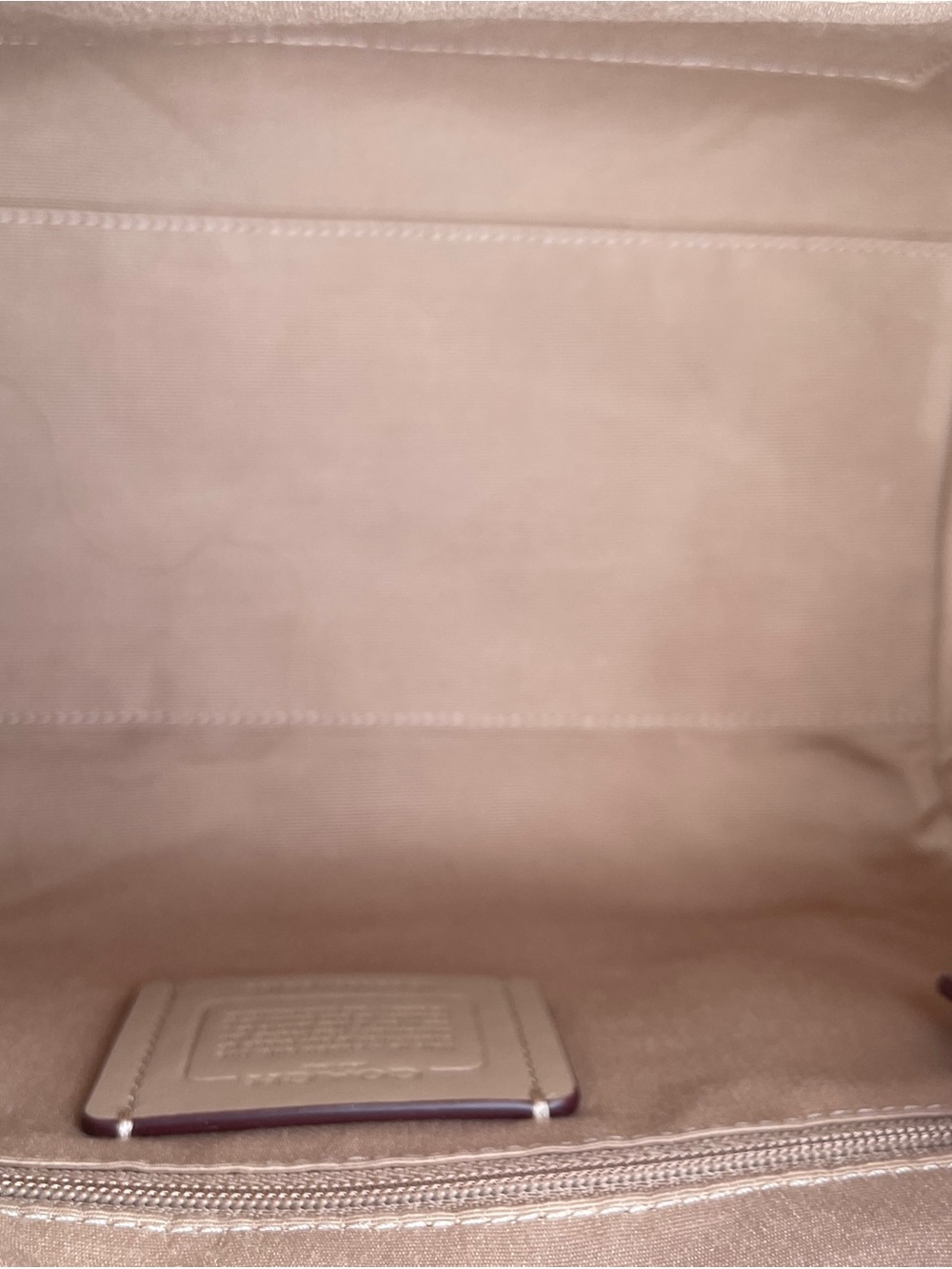 Coach Medium Peach and Beige Signature Rowen - Picture 11 of 11